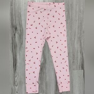 SKIMS Soft Lounge Ribbed Pants Tights Little Girl Youth NEW Cherry Blossom Sz 10
